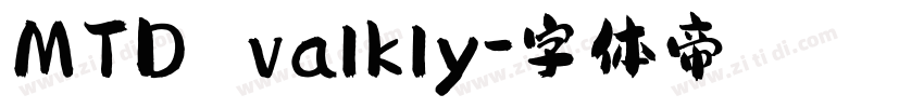 MTD valkly字体转换